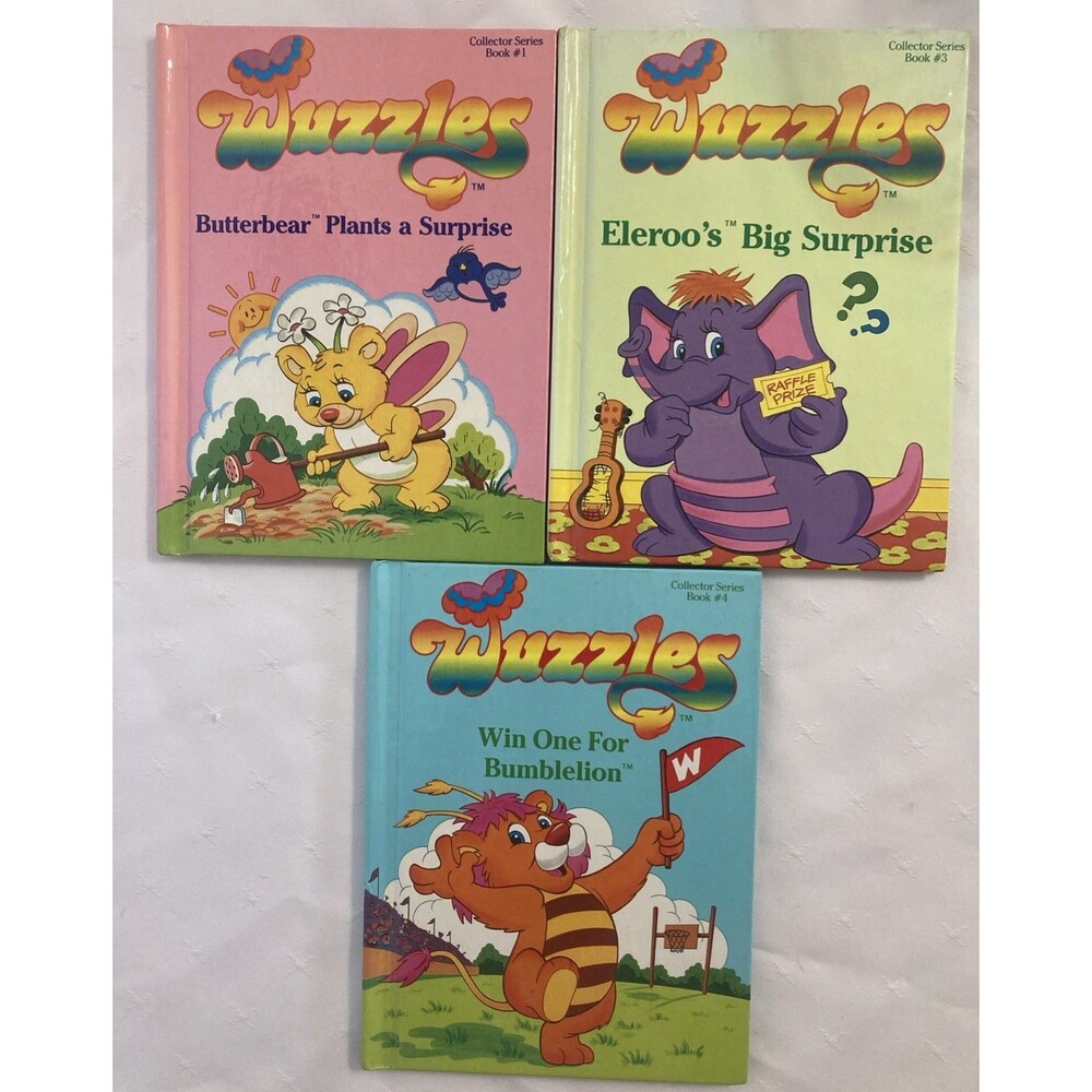 Lot Of 3 Vintage Disney's Wuzzles #1, #3, #4  Bumblelion Butterbear Eleroo
